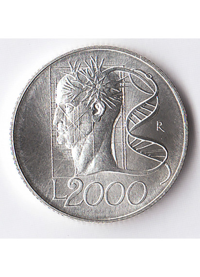1998 - Lire 2000  argento Italia Verso il 2000 soggetto l' Uomo